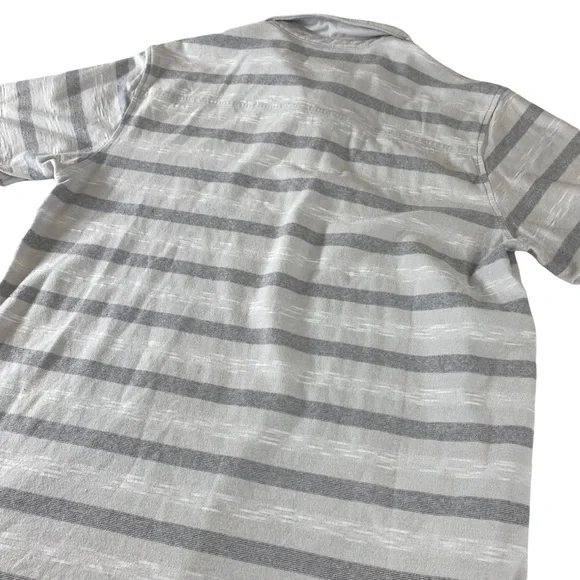Tony Hawk Men's Light Striped Casual Short Sleeve Polo Shirt Hawk Logo Size S. - Picture 9 of 11